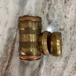 Brass bracelets